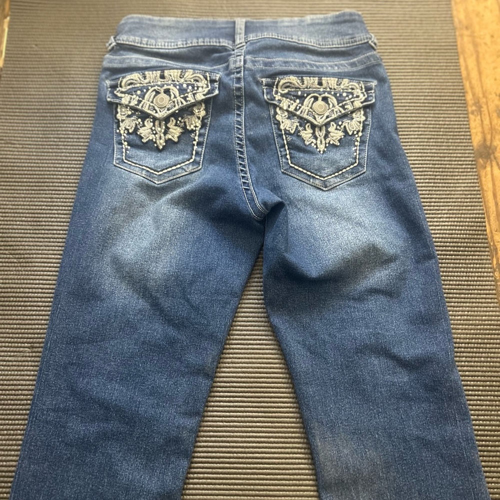 Embroidered Blue Jeans